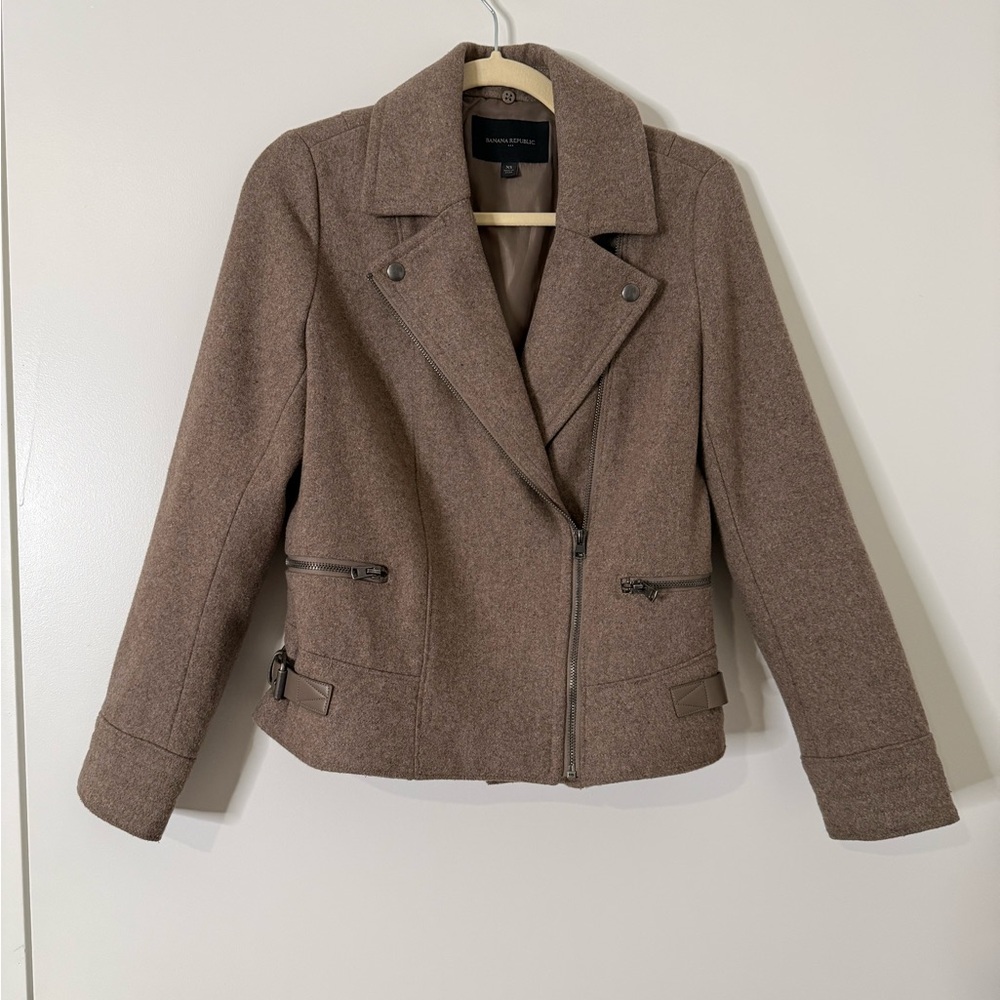 Banana Republic Tan Wool Blend Blazer
